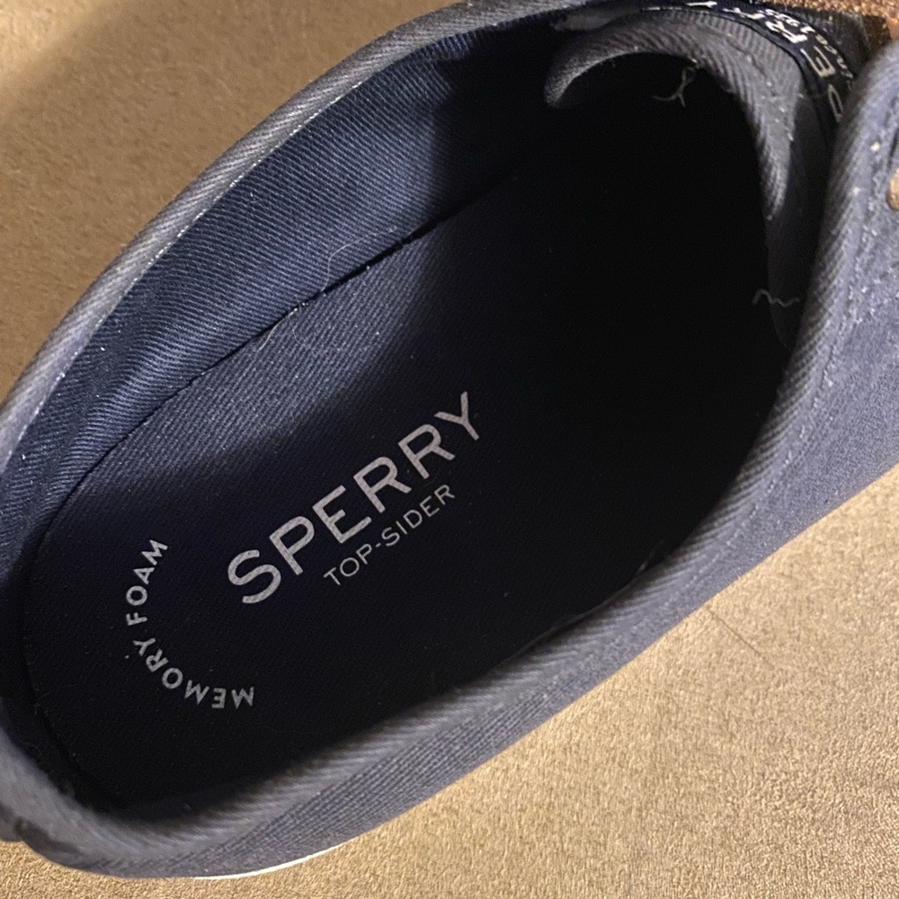 Sperry Top-Sider Navy Blue Canvas Sneakers Women’s Size 7 Casual Lace Up Shoes - Picture 6 of 6